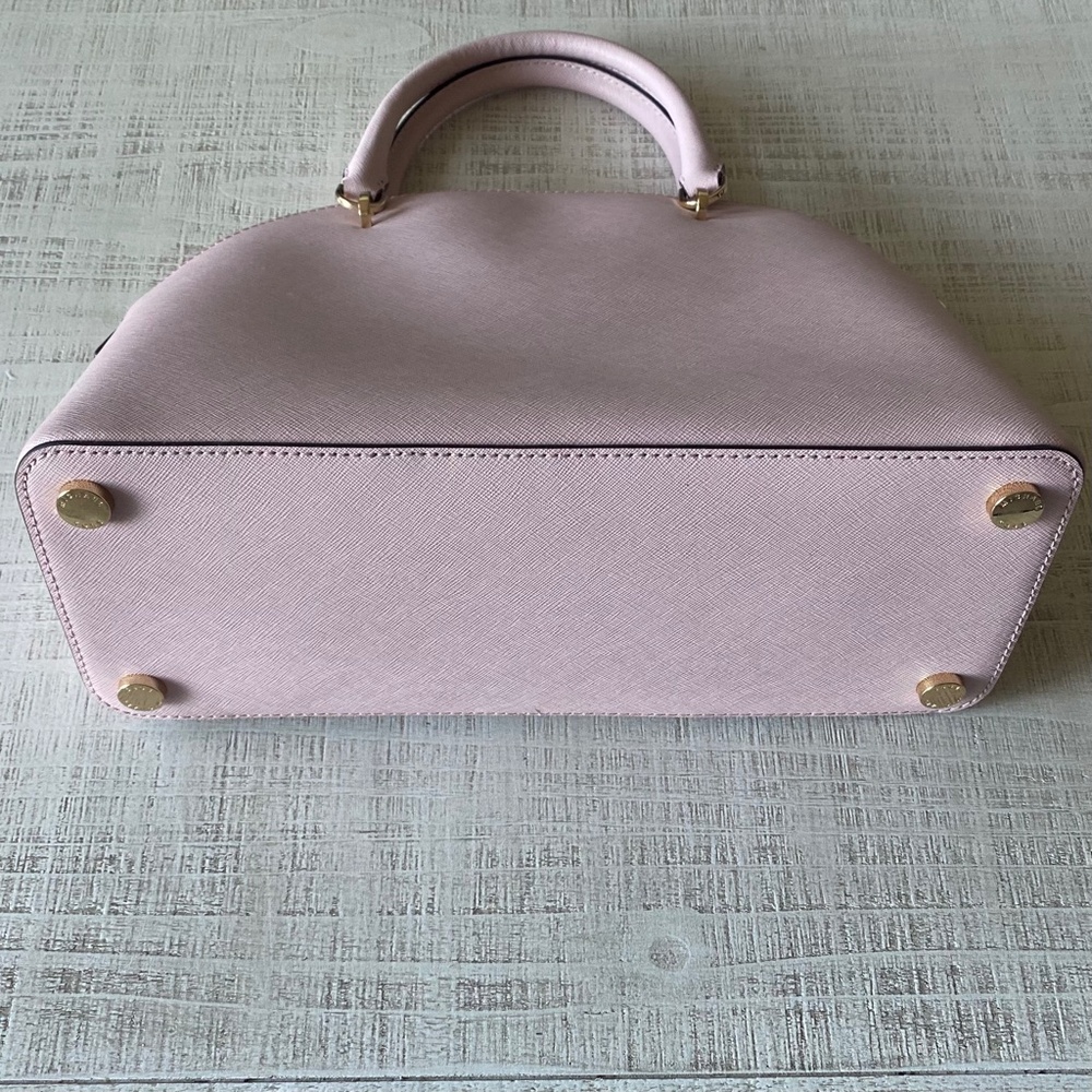 Michael Kors Emmy Large Dome Satchel Leather Purse in Color Blossom - Picture 6 of 10